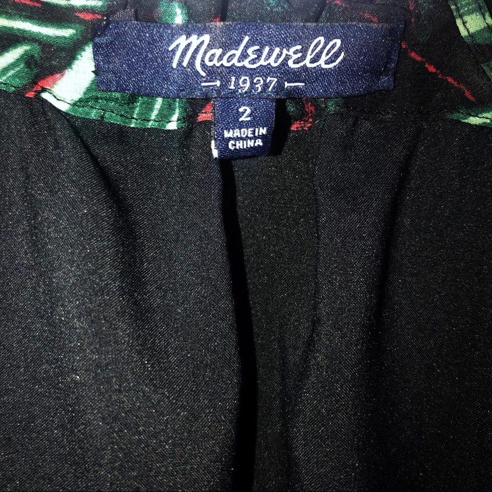 Madewell | Silk Jungle Print Dress with Pockets - Picture 4 of 7